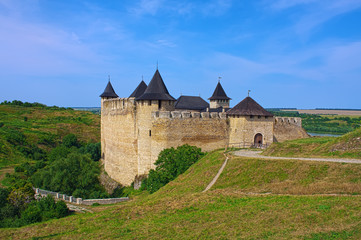 Fototapeta na wymiar HDR view of Khotyn Fortress 13-15th centuries in Ukraine.