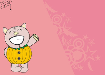 pig cartoon background halloween