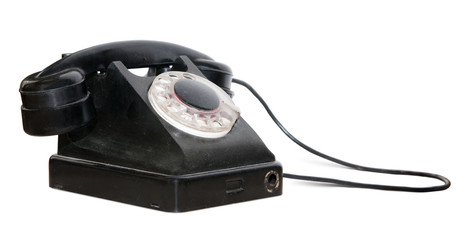 Vintage phone isolated. Clipping path included.
