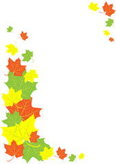 autumn leaves border