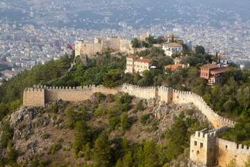 Fototapeta na wymiar Alanya Castle view