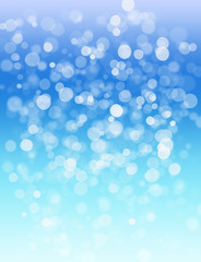 Blue abstract out of focus light background.