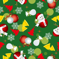 Abstract seamless christmas pattern