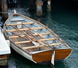 A Wooden Rowboat