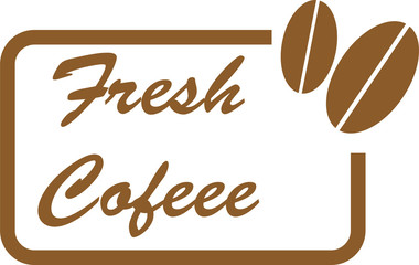 Fresh coffee concept vector