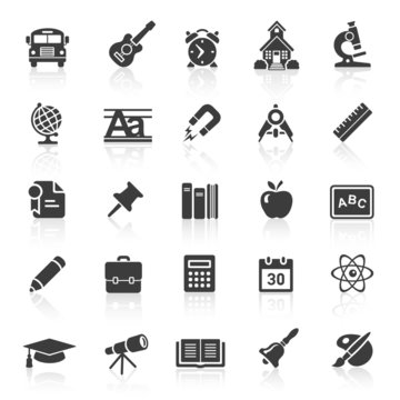Black Web Icons - School & Education