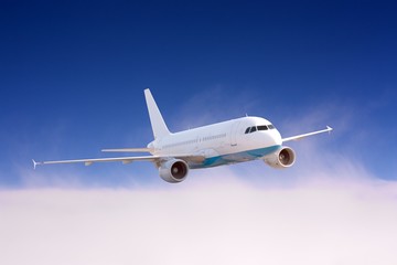 Airplane in the air