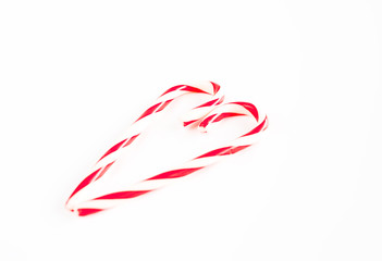 heart made from christmas candies