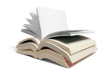 Stack of Open Books