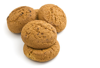 Oatmeal cookies with raisins.