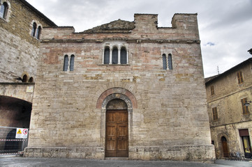 Fototapeta na wymiar St Silvestro Church. Bevagna. Umbria