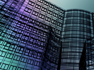 Abstract skyscrapers