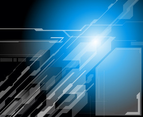 Obraz premium Vector blue abstract background
