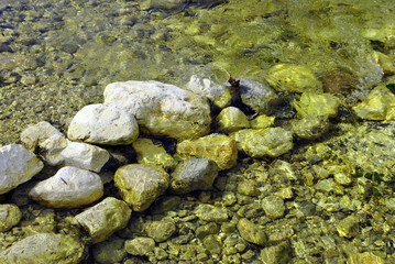 stones in a river