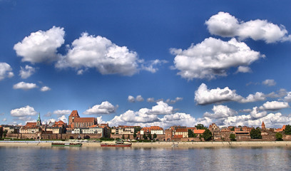 Obraz premium Panorama of Toruń (Poland)