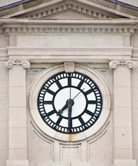 Seven Thirty on Old Clock