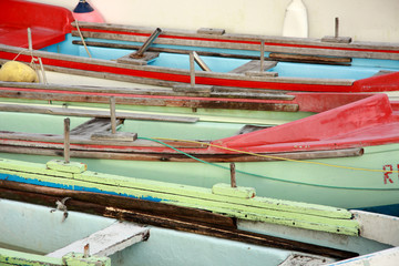 barques de p&ecirc;che, port de Sainte Rose, Ile de la R&eacute;union