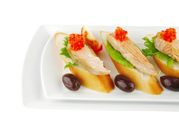small salmon sandwiches