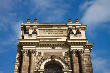 Obraz premium Detail der Hochschule für Bildende Künste Dresden .