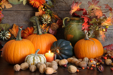 Still life harvest  decoration for Thanksgiving