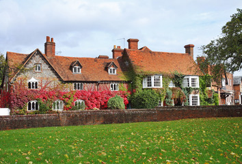 Cottages on an English Village Street