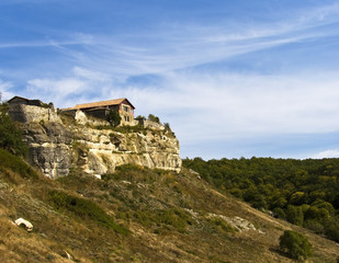 house on a rock Crimea, Ukraine, the medieval fortress