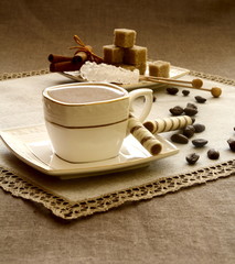 Чашка кофе.