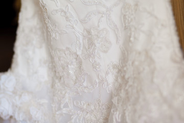 Image of front of bride in wedding dress