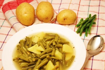 Mittagessen - grüne Bohnen