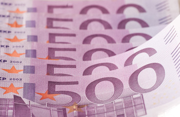 Reihe 500 Euro Noten