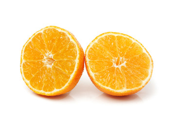 Two mandarin halves