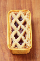 Fruit filled shortbread