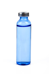 Vial on white background