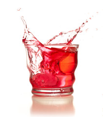 Red cocktail.