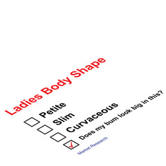 Market research question regarding Ladies body shape