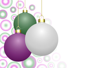 Naklejka na ściany i meble Décor Pop avec boules de Noël