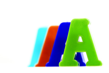 Close-up of letters. Great details !