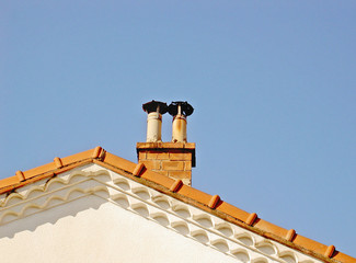 chemin&eacute;e de toit