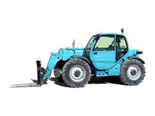 Fototapeta premium Chariot élévateur à mât télescopique