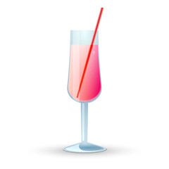 glass witjh pink drink