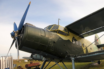 Vintage plane with Propeller