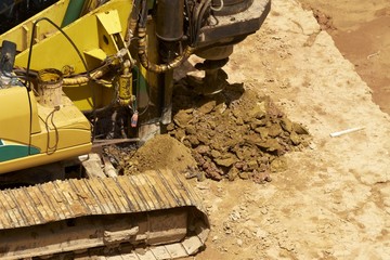 Bohrung von Grossbohrpfählen