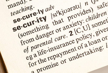 Fototapeta premium security definition