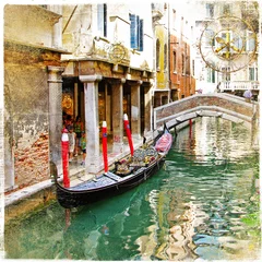 Fototapeten venetian canals- artistic picture © Freesurf