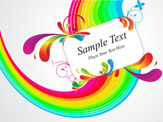 abstract colorful floral