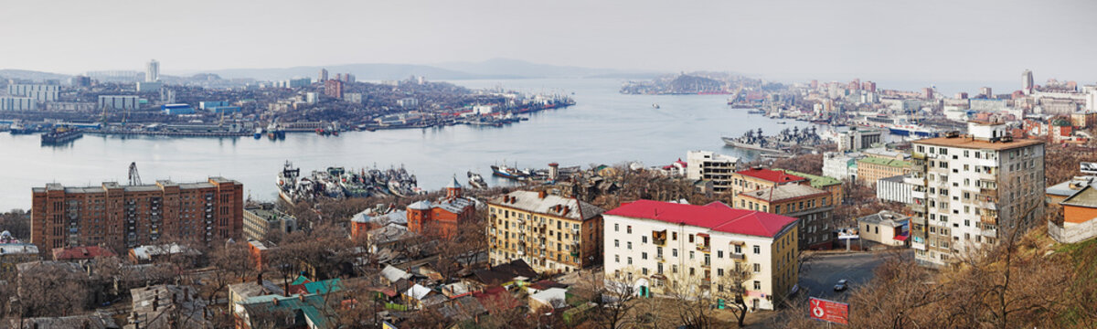 Panorama of Vladivostok, Russia