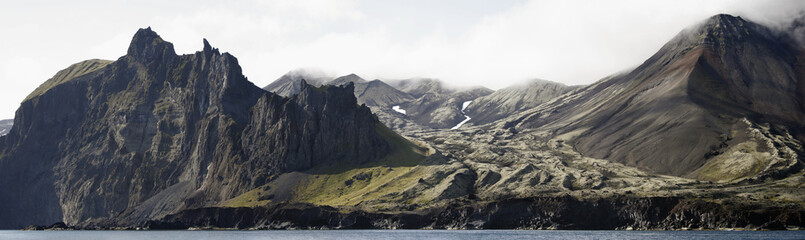 Coast of Jan Mayen island from the sea