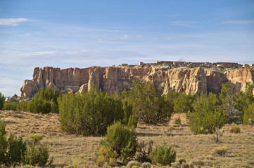 Fototapeta na wymiar Sky City - Acoma Pueblo w Nowym Meksyku