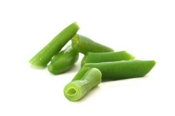 Green bean pods detail