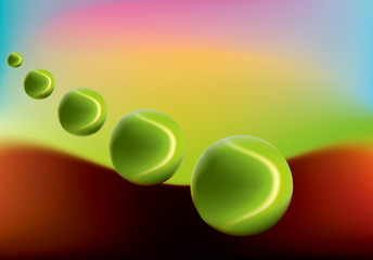 tennis balls hobble-skirt